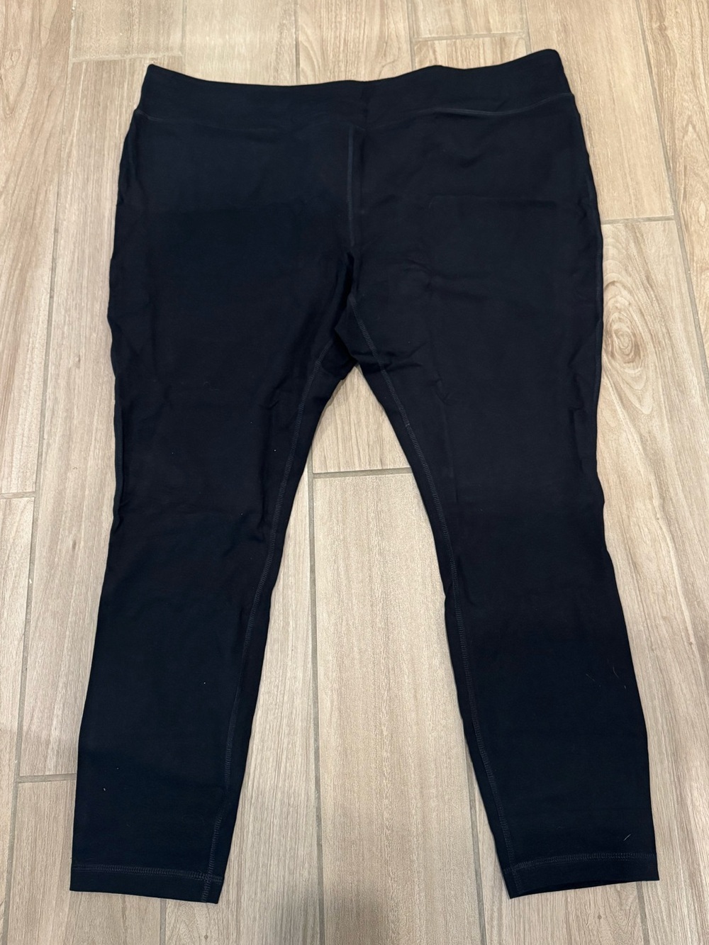 New Athletic Works Black Cotton Stretch Leggings 3x Plus size 24-26W